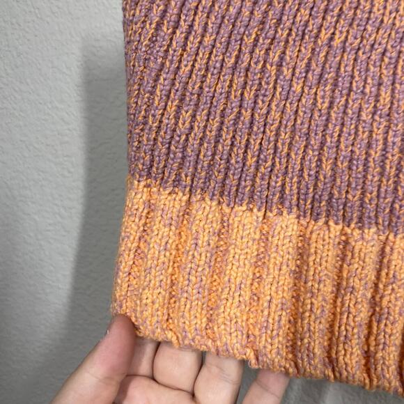 Intimately Free People Medium Here All Day Cotton Sweater Crop Tank Top Orange - Picture 5 of 10